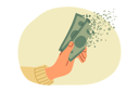 پیش‌نمایش فایل money-in-person-hands-quickly-disappears-due-to-high-inflation-caused-by-crisis-11624281 از پک فعالیت افراد