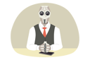 پیش‌نمایش فایل robot-boss-of-company-sits-at-table-with-mobile-phone-and-makes-management-decisions-11624288 از پک فعالیت افراد