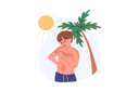 پیش‌نمایش فایل boy-received-sunburn-due-to-ultraviolet-allergy-or-heliophobia-standing-on-beach-with-palm-tree-11623990 از پک فعالیت افراد