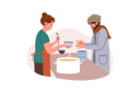 پیش‌نمایش فایل homeless-man-receives-food-from-female-volunteer-from-shelter-for-poor-people-who-are-unemployed-11623978 از پک فعالیت افراد