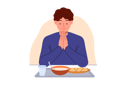 پیش‌نمایش فایل man-prays-sitting-at-table-with-food-observing-christian-tradition-and-expressing-gratitude-to-god-11623982 از پک فعالیت افراد