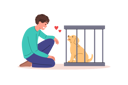 پیش‌نمایش فایل man-wants-to-adopt-dog-from-shelter-and-become-guardian-for-pet-standing-near-smiling-puppy-in-cage-11623991 از پک فعالیت افراد