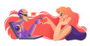 پیش‌نمایش فایل love-between-man-and-robot-leaning-out-of-laptop-and-together-making-heart-out-of-finger-11623927 از پک فعالیت افراد