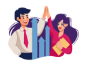 پیش‌نمایش فایل teamwork-of-business-man-and-woman-high-fiving-each-other-after-successful-negotiations-with-buyers-11623924 از پک فعالیت افراد