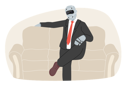 پیش‌نمایش فایل cyborg-dressed-as-businessman-sits-on-sofa-for-concept-of-replacing-company-management-with-robots-11624149 از پک فعالیت افراد