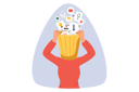 پیش‌نمایش فایل garbage-clogging-modern-woman-brain-from-multimedia-icons-above-head-with-trash-can-11624167 از پک فعالیت افراد