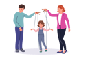 پیش‌نمایش فایل bad-parents-manipulate-child-using-strings-of-puppeteers-to-raise-unhappy-daughter-12208070 از پک فعالیت افراد
