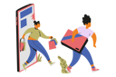 پیش‌نمایش فایل couple-doing-online-shopping-4714447 از پک فروش اینترنتی و خرید