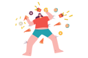 پیش‌نمایش فایل girl-surrounded-by-lots-of-food-6076499 از پک سلامت روان
