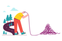 پیش‌نمایش فایل someone-is-tidying-up-the-messy-rope-6076502 از پک سلامت روان