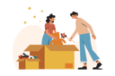 پیش‌نمایش فایل warehouse-worker-wrapping-up-packages-3428412 از پک خدمات تحویل