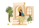 پیش‌نمایش فایل bohemian-girl-sitting-on-stairs-3428385 از پک سبک مد