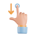 پیش‌نمایش فایل gesture-swipe-down-6753251 از پک حرکت دست