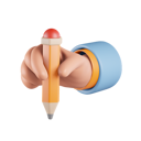 پیش‌نمایش فایل holding-a-pencil-6753231 از پک حرکت دست