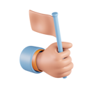 پیش‌نمایش فایل holding-flag-6753240 از پک حرکت دست