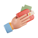 پیش‌نمایش فایل holding-wallet-6753230 از پک حرکت دست