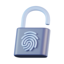 پیش‌نمایش فایل padlock-fingerprint-10784551 از پک امنیت سایبری