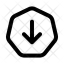 پیش‌نمایش فایل down-heptagonarrow-13174220 از پک پیکان