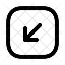 پیش‌نمایش فایل left-down-squarearrow-13174322 از پک پیکان