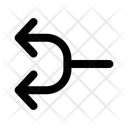 پیش‌نمایش فایل arrows-split-left-arrow-13174072 از پک پیکان