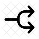 پیش‌نمایش فایل arrows-split-right-arrow-13174074 از پک پیکان