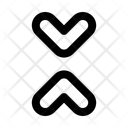 پیش‌نمایش فایل chevron-contract-vertical-arrow-13174132 از پک پیکان
