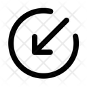 پیش‌نمایش فایل arrow-circle-broken-down-left-arrow-13173935 از پک پیکان