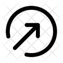 پیش‌نمایش فایل arrow-circle-broken-up-right-arrow-13173940 از پک پیکان