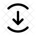 پیش‌نمایش فایل arrow-down-round-top-bottom-arrow-13173954 از پک پیکان