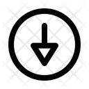 پیش‌نمایش فایل arrow-down-triangle-circle-arrow-13173957 از پک پیکان