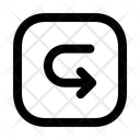 پیش‌نمایش فایل turn-right-squarearrow-13174510 از پک پیکان