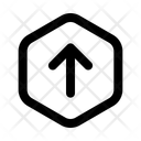 پیش‌نمایش فایل up-hexagonalarrow-13174533 از پک پیکان