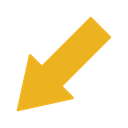 پیش‌نمایش فایل down-left-arrow-26 از پک پیکان ها