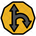 پیش‌نمایش فایل curve-turn-sign از پک تابلو علامت پیکان