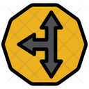پیش‌نمایش فایل intersection-sign-2 از پک تابلو علامت پیکان