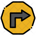 پیش‌نمایش فایل right-turn-sign از پک تابلو علامت پیکان ها