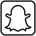 پیش‌نمایش فایل snapchat-1795685 از پک آیکون شبکه های اجتماعی