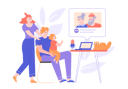 پیش‌نمایش فایل parents-and-little-daughter-video-calling-grandparents-3413697 از پک خانواده