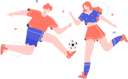 پیش‌نمایش فایل man-and-woman-playing-soccer-4307405 از پک مردم ورزش