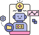 پیش‌نمایش فایل ai-chatbot-helps-business-employees-11912740 از پک مجموعه تصویرسازی هوش مصنوعی