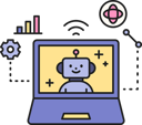 پیش‌نمایش فایل ai-chatbot-presents-in-meeting-11912723 از پک مجموعه تصویرسازی هوش مصنوعی