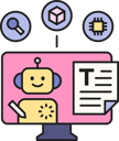 پیش‌نمایش فایل ai-robot-works-on-designing-11912731 از پک مجموعه تصویرسازی هوش مصنوعی
