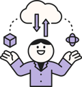 پیش‌نمایش فایل employee-doing-cloud-hosting-11922885 از پک مجموعه تصویرسازی هوش مصنوعی