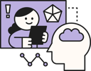 پیش‌نمایش فایل employee-gets-creative-ideas-from-robot-11922884 از پک مجموعه تصویرسازی هوش مصنوعی