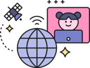 پیش‌نمایش فایل girl-doing-global-communication-using-satellite-11912730 از پک مجموعه تصویرسازی هوش مصنوعی