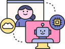 پیش‌نمایش فایل girl-talking-with-ai-chatbot-11912725 از پک مجموعه تصویرسازی هوش مصنوعی