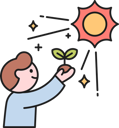 پیش‌نمایش فایل boy-holding-sprout-while-giving-sun-light-to-plant-11950535 از پک سازگار با محیط زیست