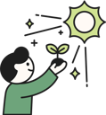 پیش‌نمایش فایل boy-holding-sprout-while-giving-sun-light-to-plant-11950565 از پک سازگار با محیط زیست