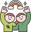 پیش‌نمایش فایل couple-showing-rainbow-11950537 از پک سازگار با محیط زیست