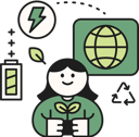 پیش‌نمایش فایل girl-holding-plant-while-use-eco-energy-11950593 از پک سازگار با محیط زیست